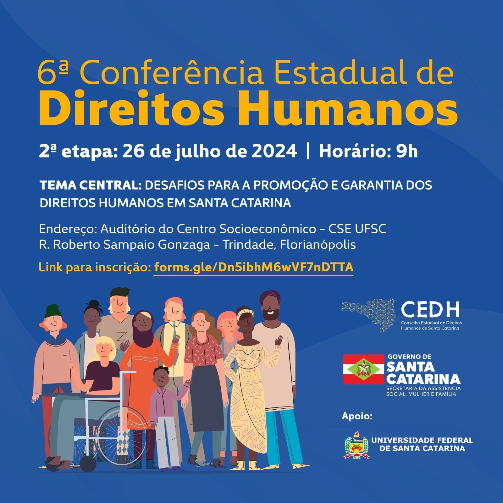 Vem aí a segunda etapa da Conferência Estadual de Direitos Humanos