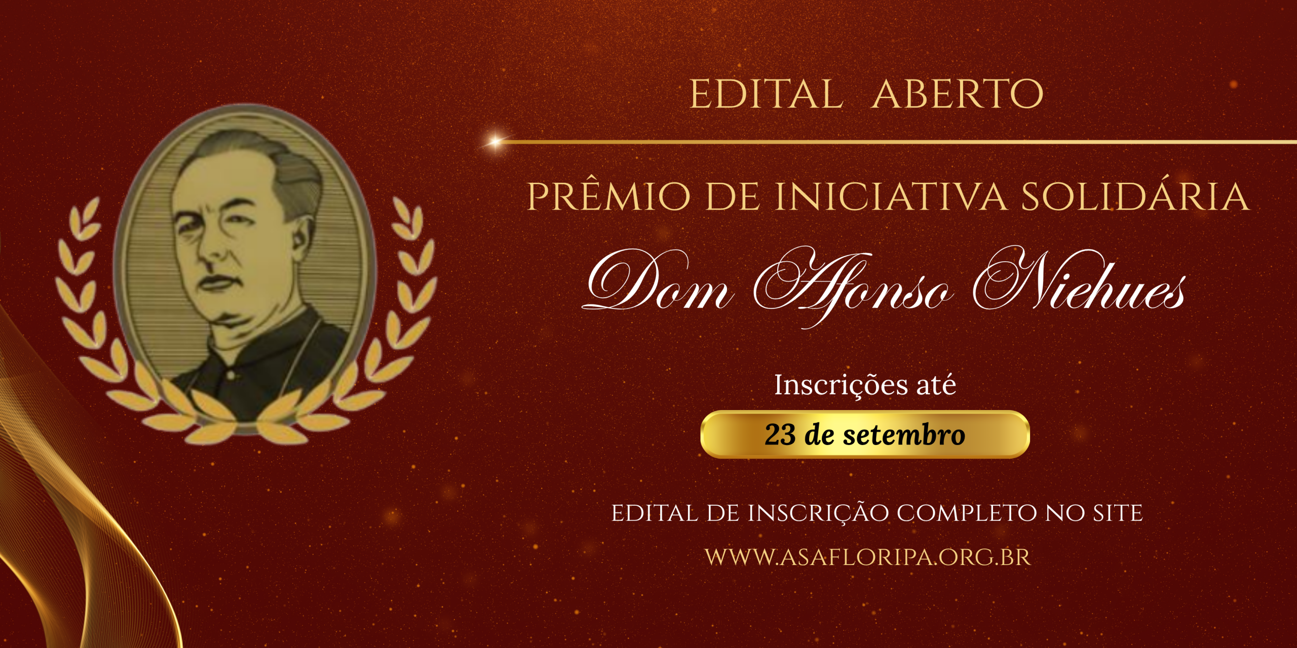Edital do Prêmio de Iniciativa Solidária Dom Afonso Niehues
